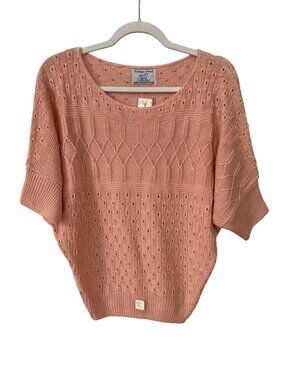 Vintage 80s College Point Sweater Medium Dolman Sleeve Knitwear Deadstock NEW